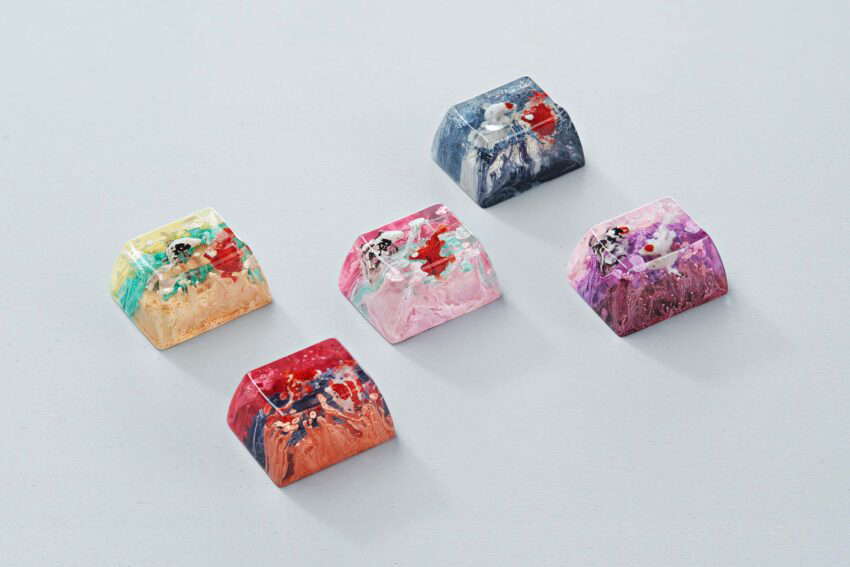 Zen Pond IV - God's creation artisan keycaps - Jelly Key