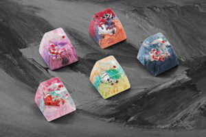 Zen Pond IV - God's creation artisan keycaps - Jelly Key
