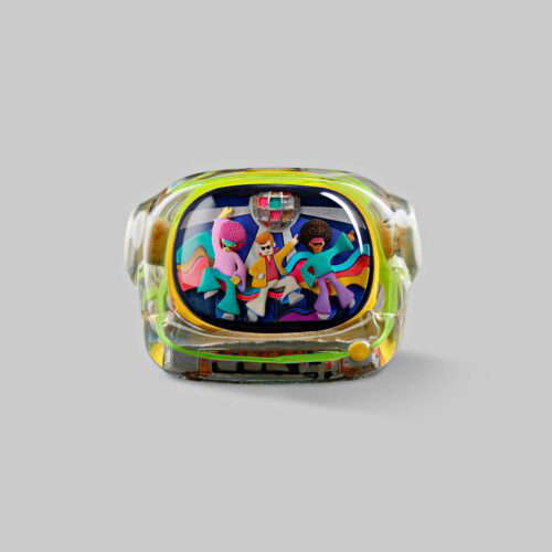 retrotv series disco hustle custom keycaps 133
