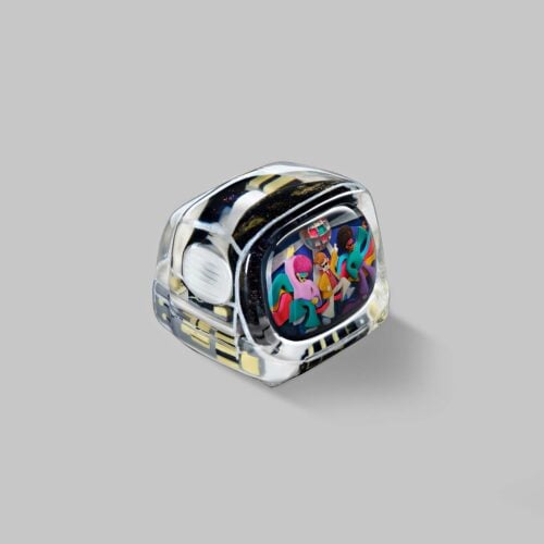 retrotv series disco hustle custom keycaps 290