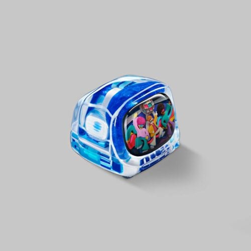 retrotv series disco hustle custom keycaps 295