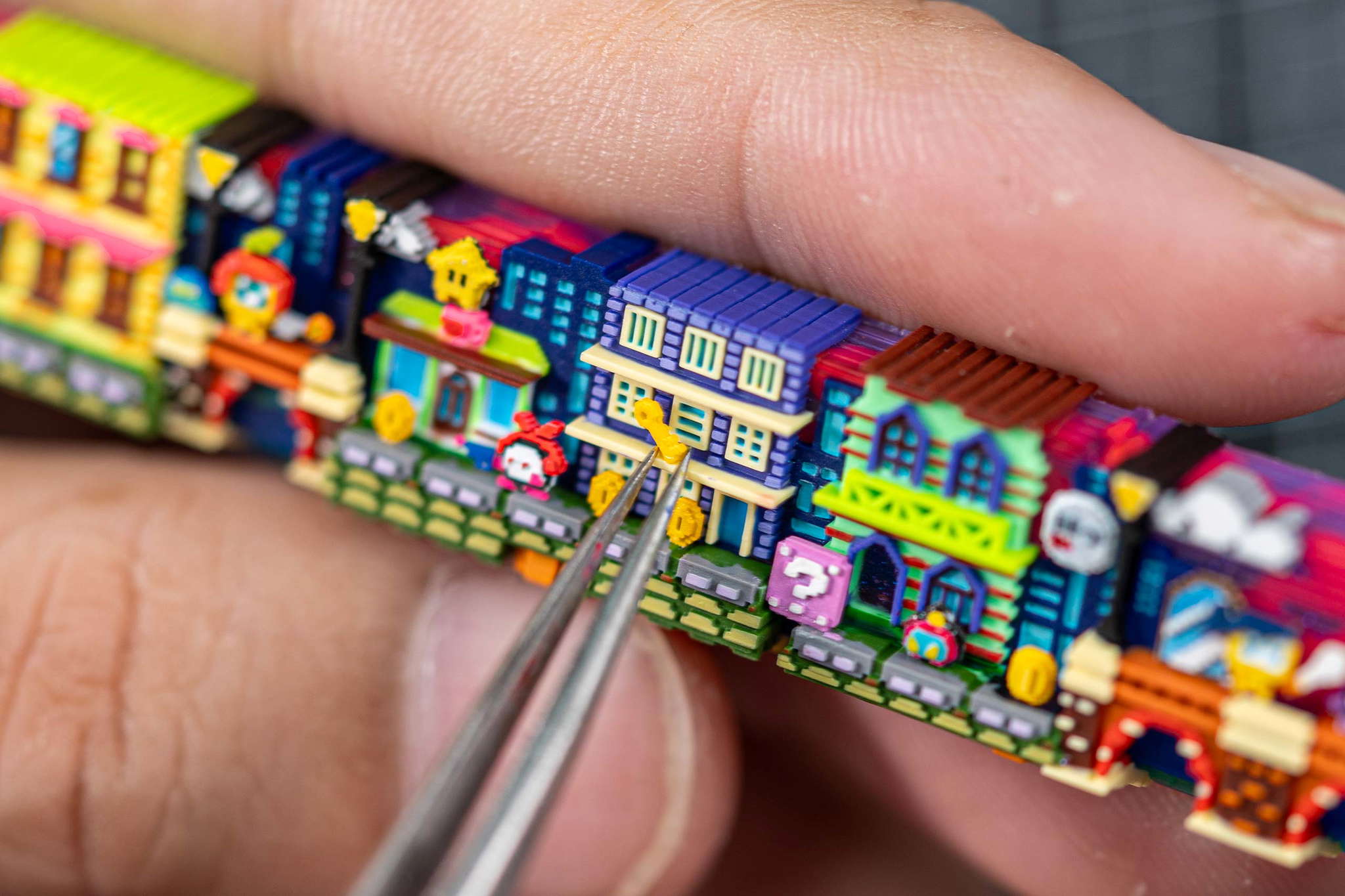 8-Bit Series: Pipeline Battle artisan keycaps - Jelly Key