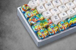 jellykey 8bitv series custom keycaps 0837