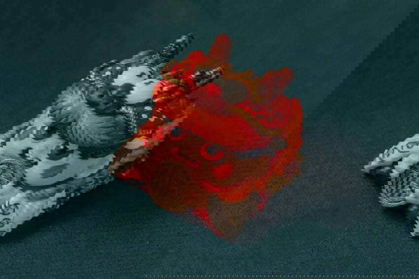 the yeaf of the dragon artisan keycaps