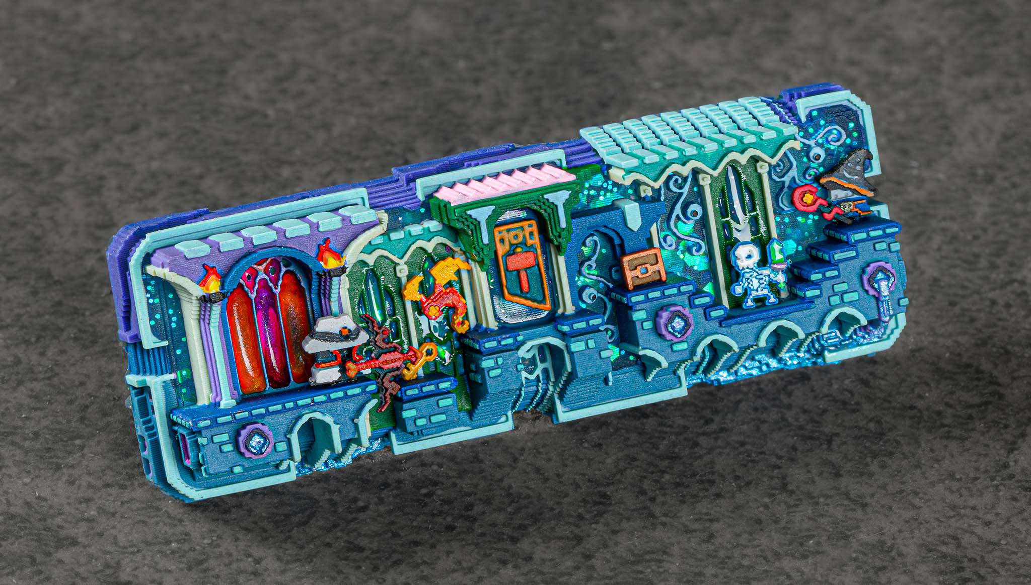 8 bit series enigma path artisan keycaps