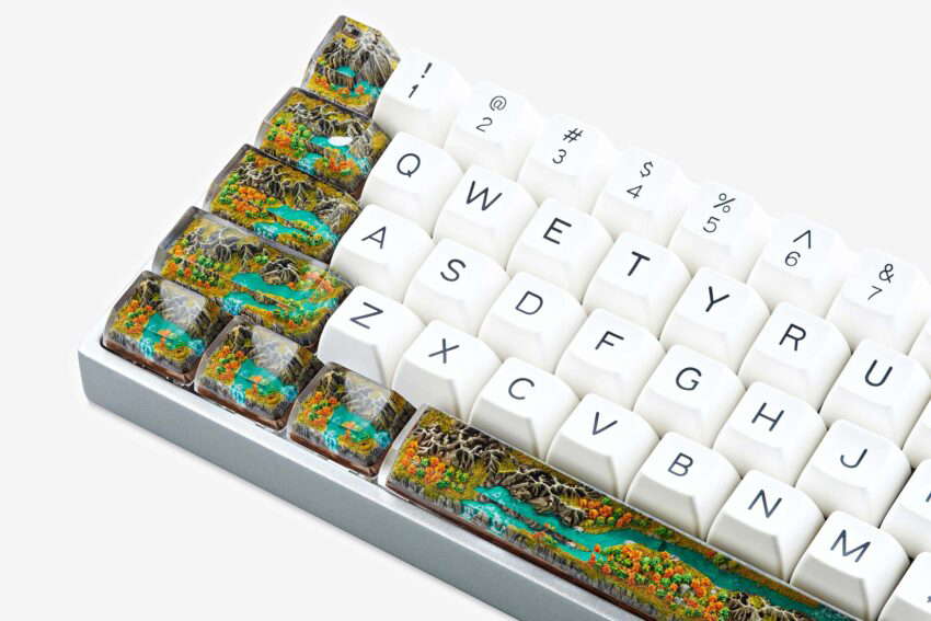 born of forest listens custom keycaps 0096