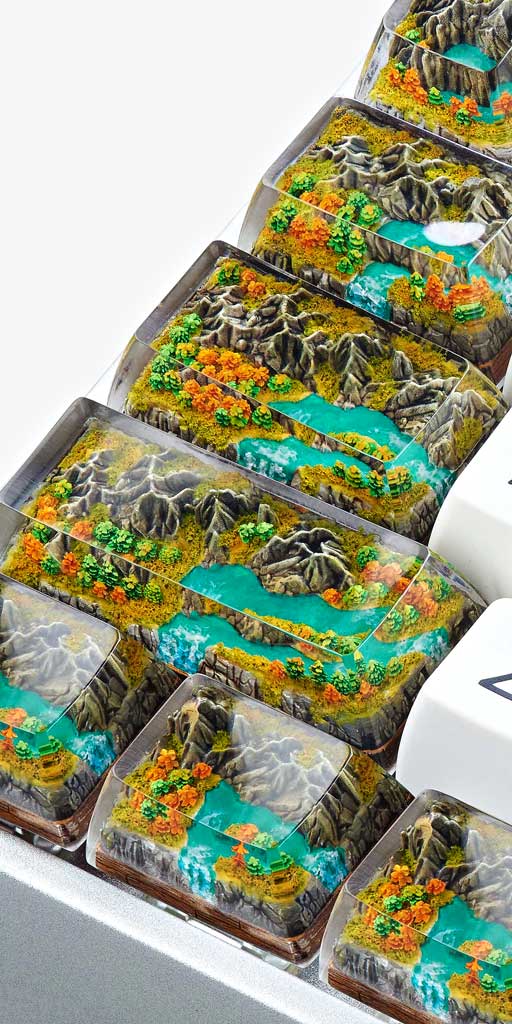 born of forest listens custom keycaps 233